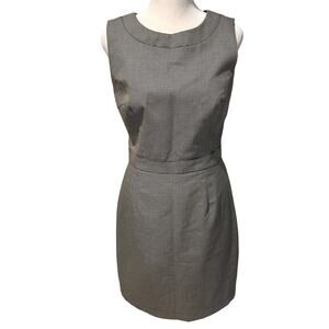 Trina Turk Houndstooth Pencil Cut Knee Length Office Dress, Black White, 4